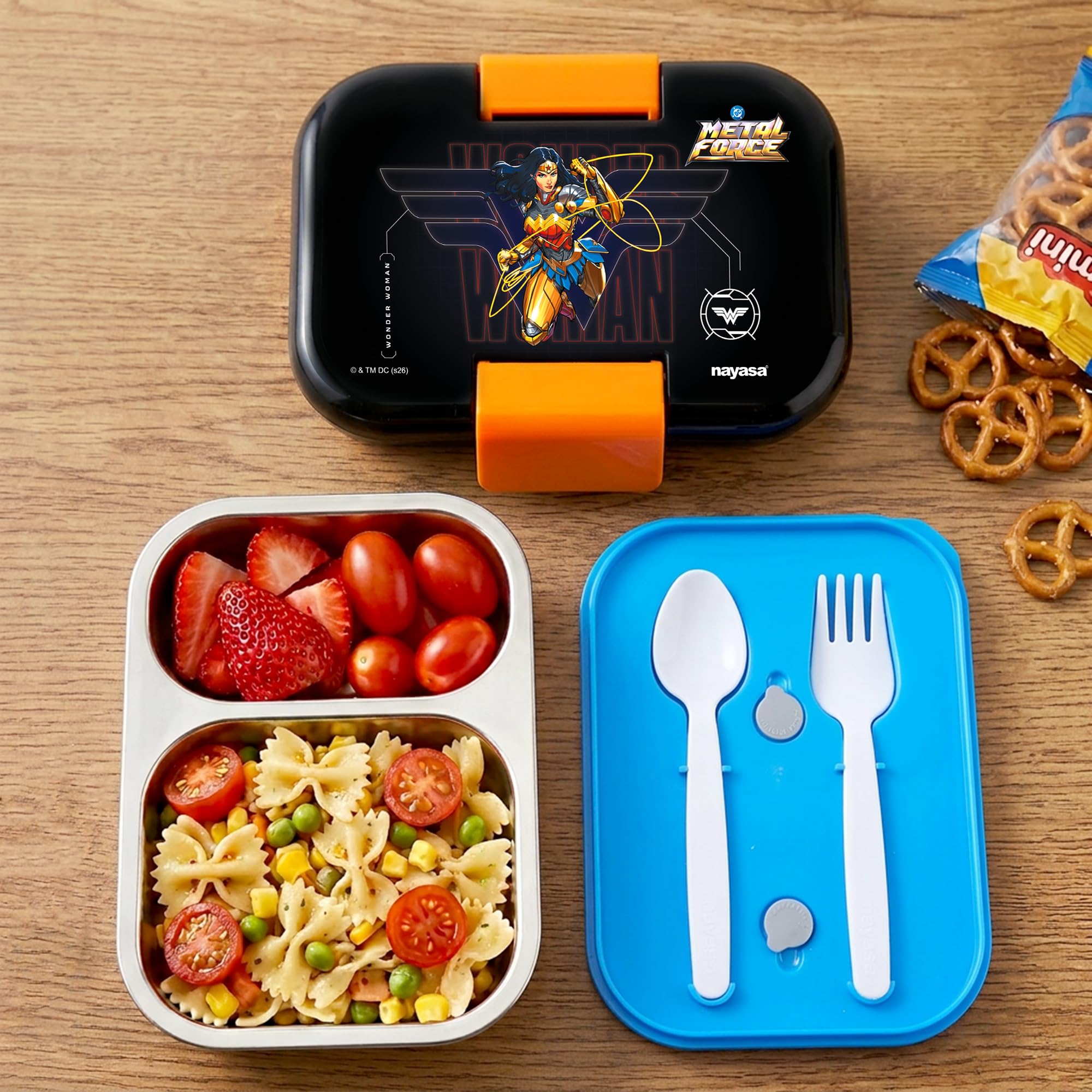 Kids Stainless Steel Lunch Box - Leakproof & Insulated -12