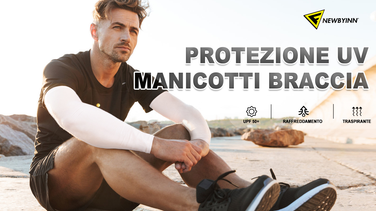 2 paia di manicotti per braccioli con protezione UV, supporto elastico e antiscivolo, maniche a compressione per coprire braccia da donna, uomo, giovani, giardinaggio all'aperto, Bianco e bianco