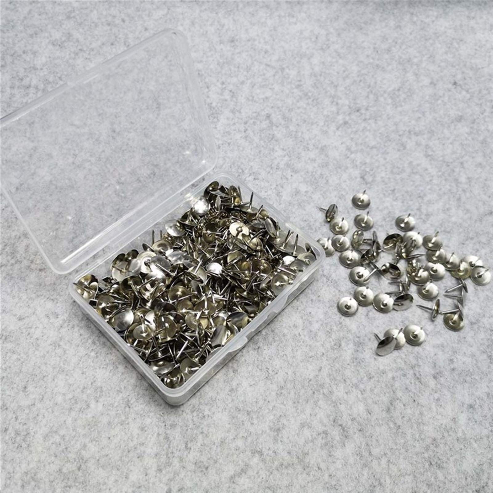 Clavos de cobre. 400 Uds. Joyero de muebles plateados, caja de vino, pasadores de tachuela, herrajes for puertas adecuados for la escuela y la Oficina