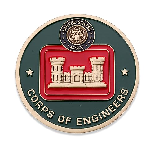 Miniatura 2 de Moneda de desafío del Cuerpo de Ingenieros del Ejército  Moneda de desafío de ensayos del ejército de los Estados Unidos  Increíble moneda militar