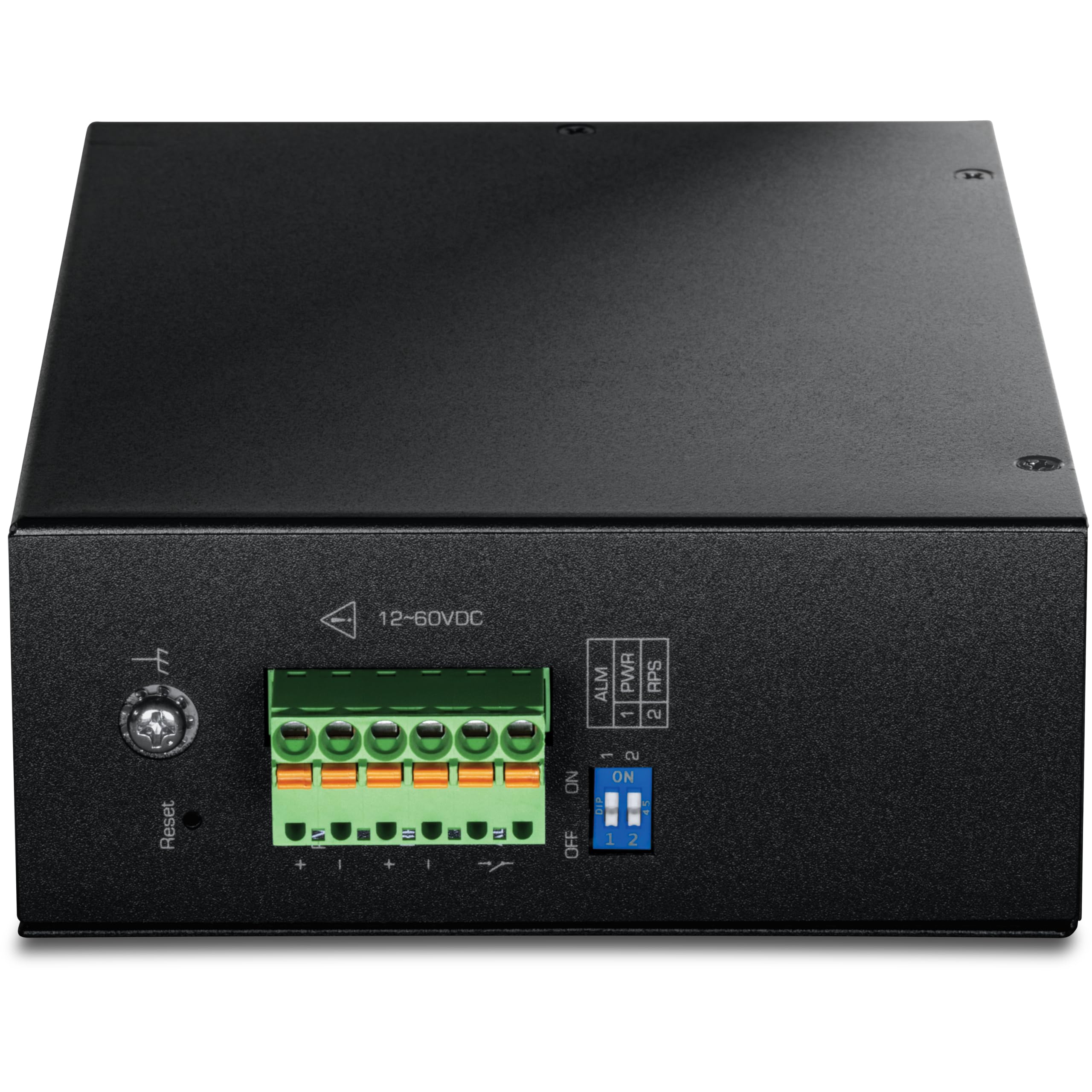 TRENDnet, TI-G160i, 16-Port industrieller Gigabit L2 Managed DIN-Rail Switch, Layer 2 Switch, 16 x Gigabit Ports, 32Gbps Switching-Kapazität | 16 x Gigabit-Ports, 32 Gbit/s Schaltkapazität, NDAA- und TAA-konform, 32 Gbit/s Schaltkapazität, schwarz