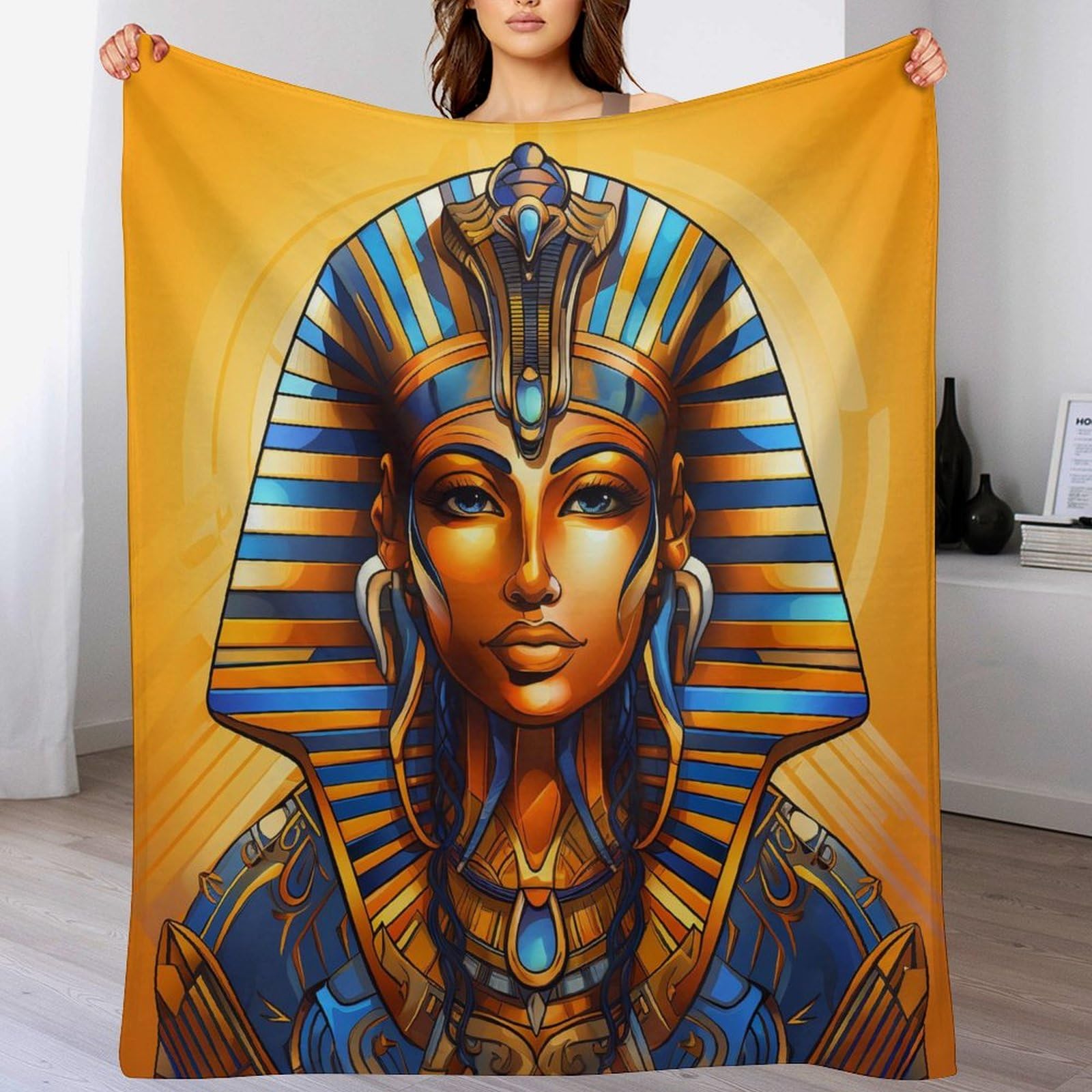 Couverture flannel mythologie égyptienne douce et sans peluche