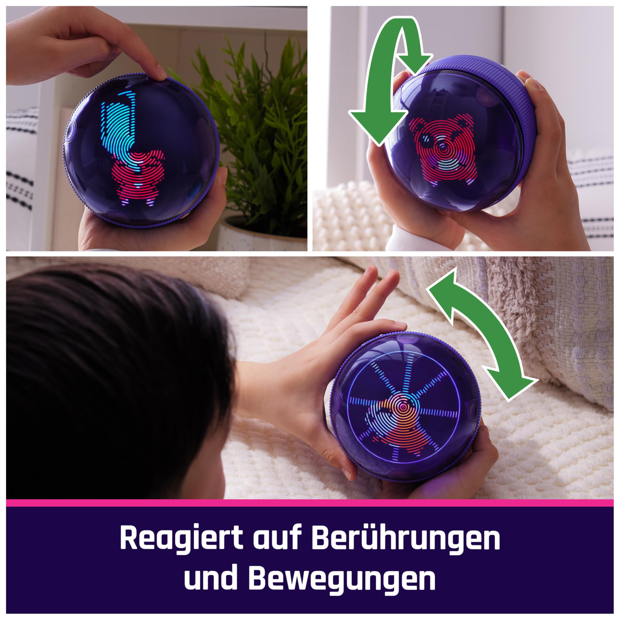 Bitzee Hamsterball – Interaktives Spielzeug mit über 20 virtuellen Hamstern, das Digitale Haustier reagiert auf Berührung und Bewegung, für Kinder ab 5 Jahren
