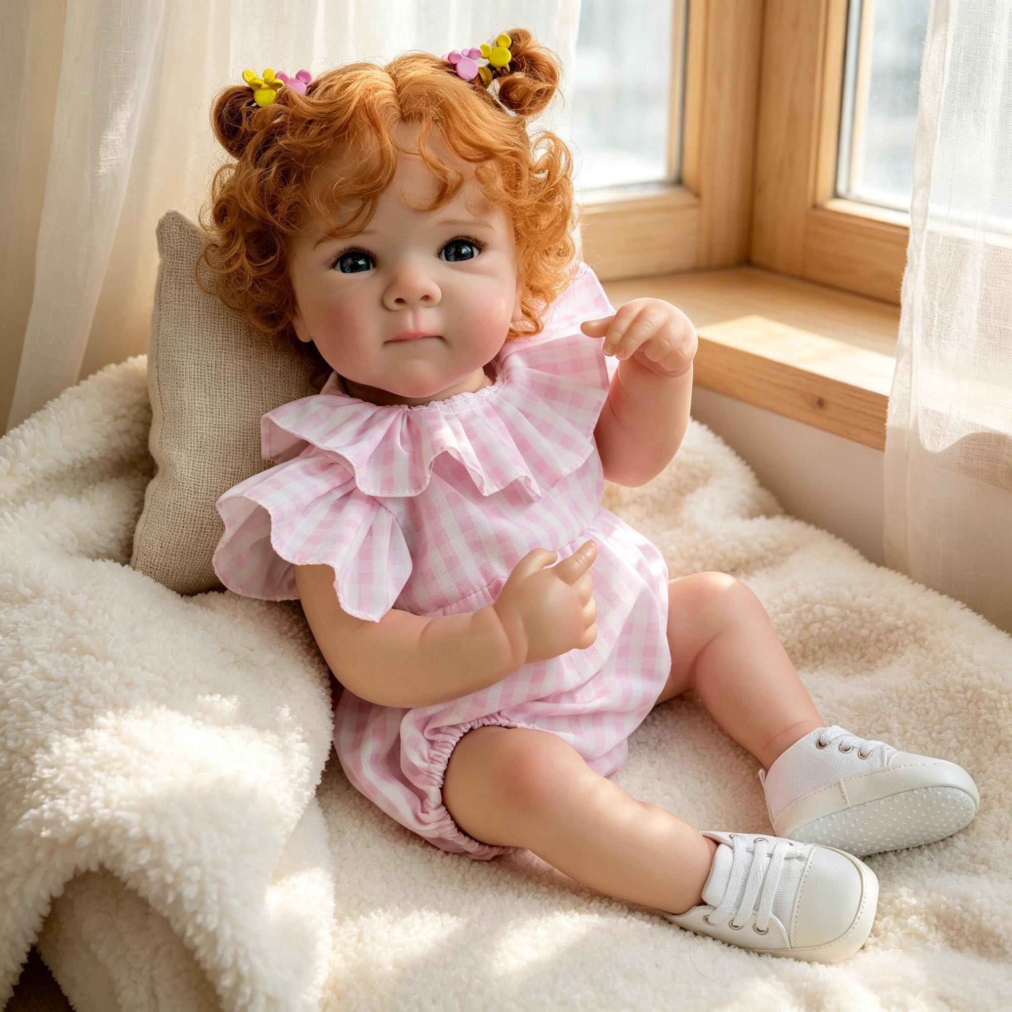 RXDOLL Realistyczne lalki Reborn Baby Dolls silikonowe na całe ciało, winylowe, 45 cm, realistyczna, dla dziewczynki, anatomicznie poprawne, prawdziwe życie, pełna silikonowa lalka niemowlęca z