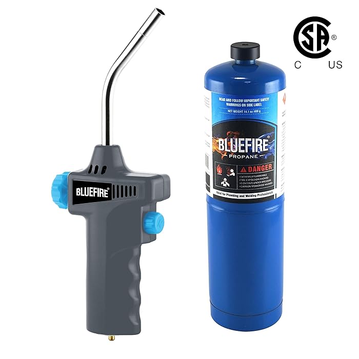 Buy Bluefire BTS8071 Trigger Start Handy Gas Welding Torch Head, CSA