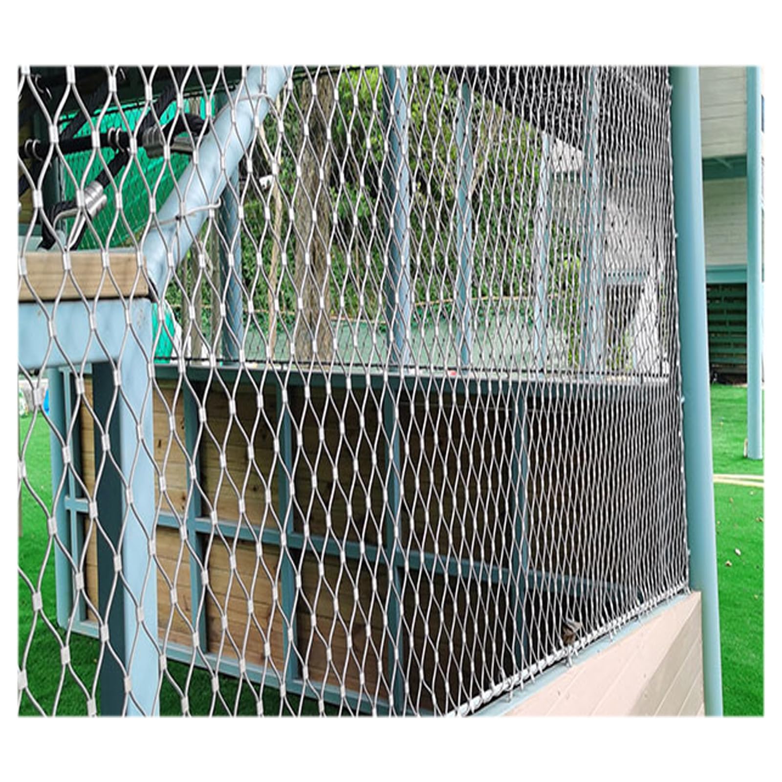 SDGBCXD stainless steel rope mesh, Durable and Impact-Resistant, Flexible Mesh, Strict Material Selection, Good Flexibility(15 * 1.5m/49.2 * 4.9ft)
