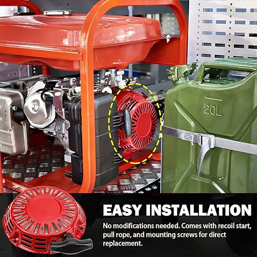 Miniatura 25 de Conjunto de arrancador de retroceso de cuerda Predator 212, reemplazo de Predator 212cc, 5.5HP 6.5HP 7HP, Coleman CT200U BT200X Trail CT200U-EX