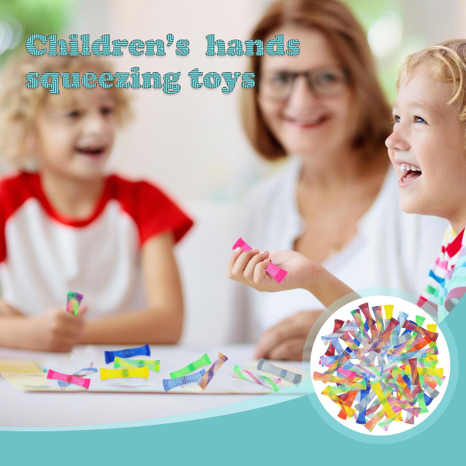 OaaXbbECco Fidget Toys Set-Stress Relief and Relieve Anxiety Toys-Marble Mesh (12 Pieces)