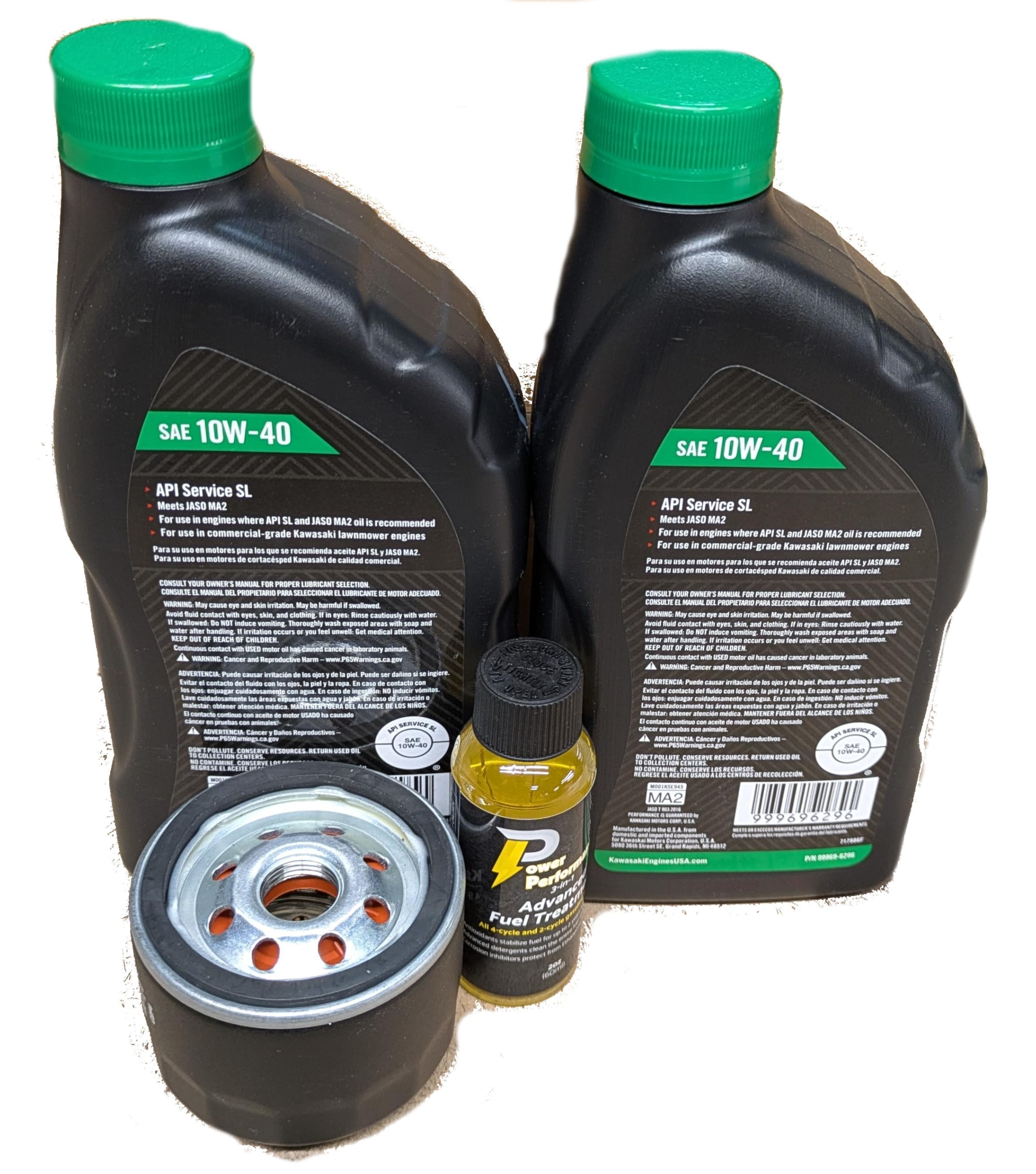 Power Performance Oil Change Kit for Kawasaki 49065-0721 and Fuel