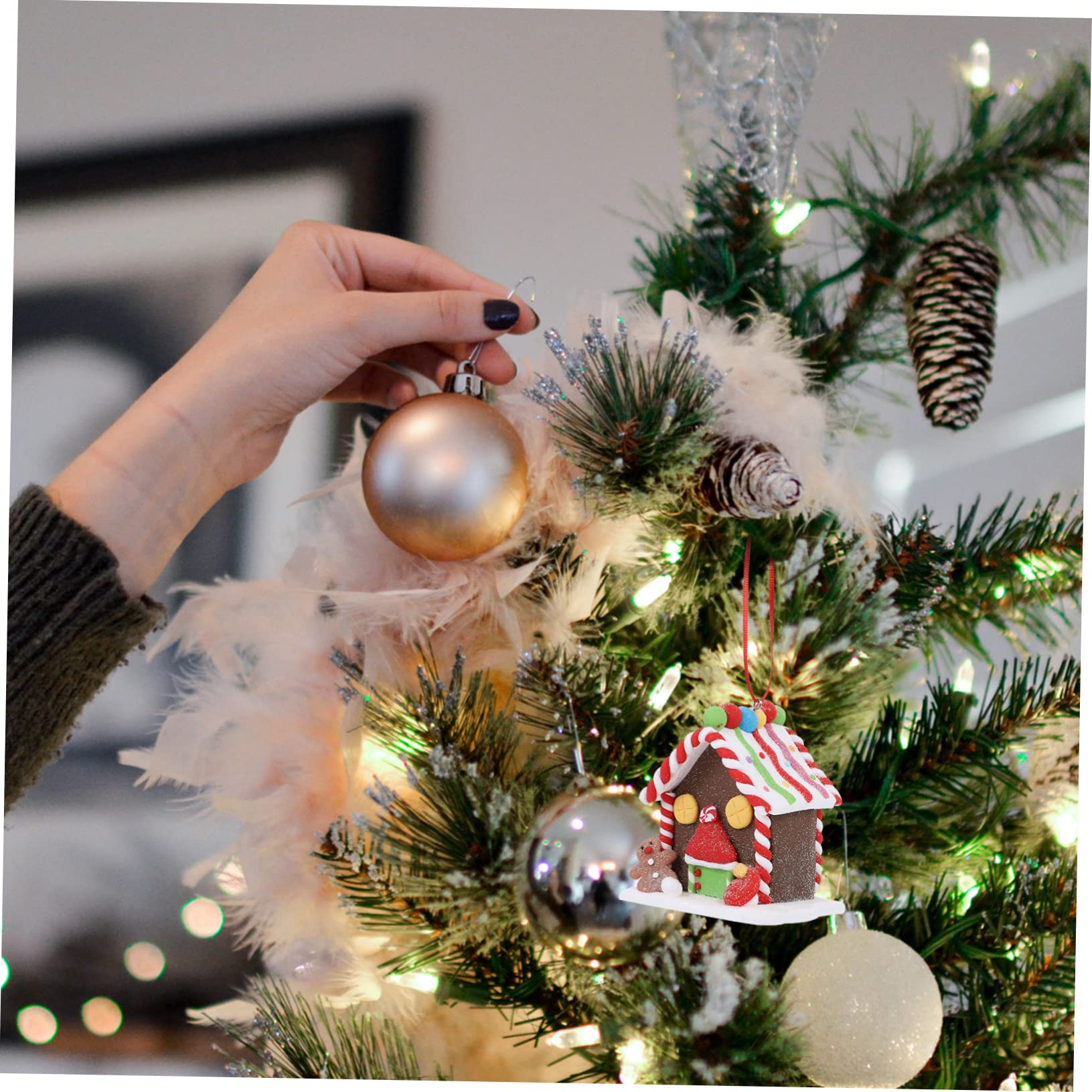 Cabilock 5 Stück Raumdekoration Aus Weichem Ton Nussknacker Weihnachtsdeko Dekorative Weihnachtswanddekoration Girlande Rot Und Weihnachtsbaumdekoration Weihnachtshaus