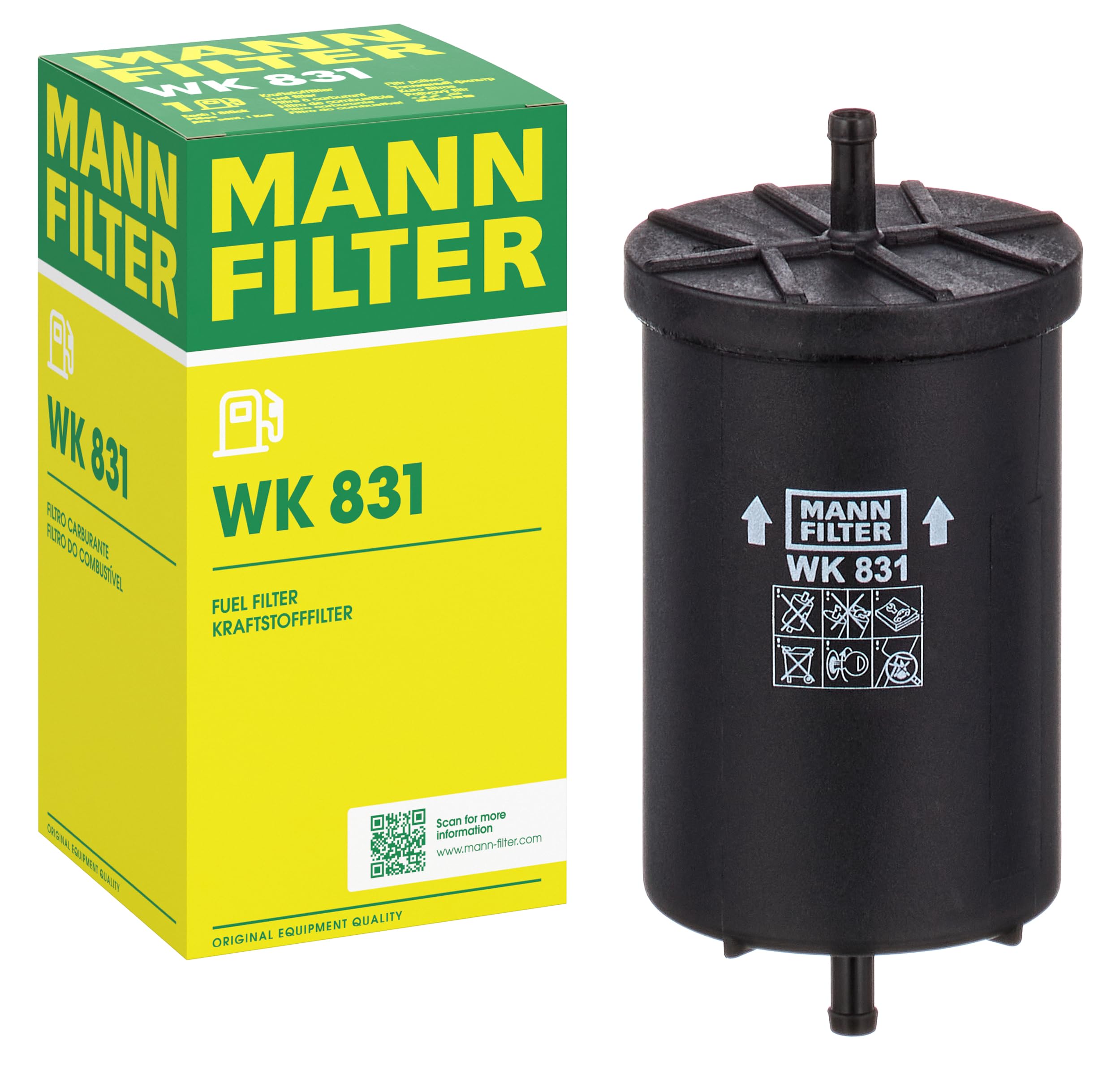 MANN-FILTER WK 831 Fuel Filter for DAEWOO,MERCEDES-BENZ,VW