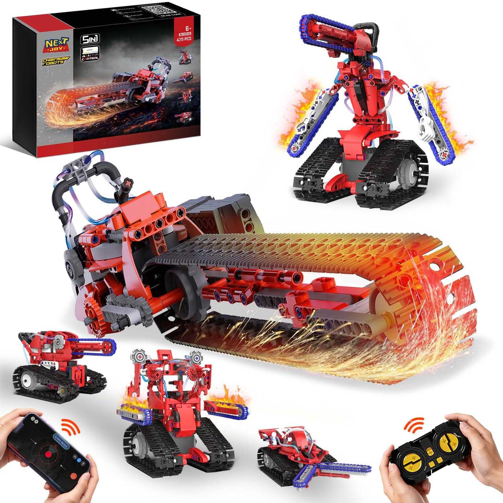 Amazon.com: NEXTJOY STEM Robot kit for Kids Ages 8-12, 5 In1