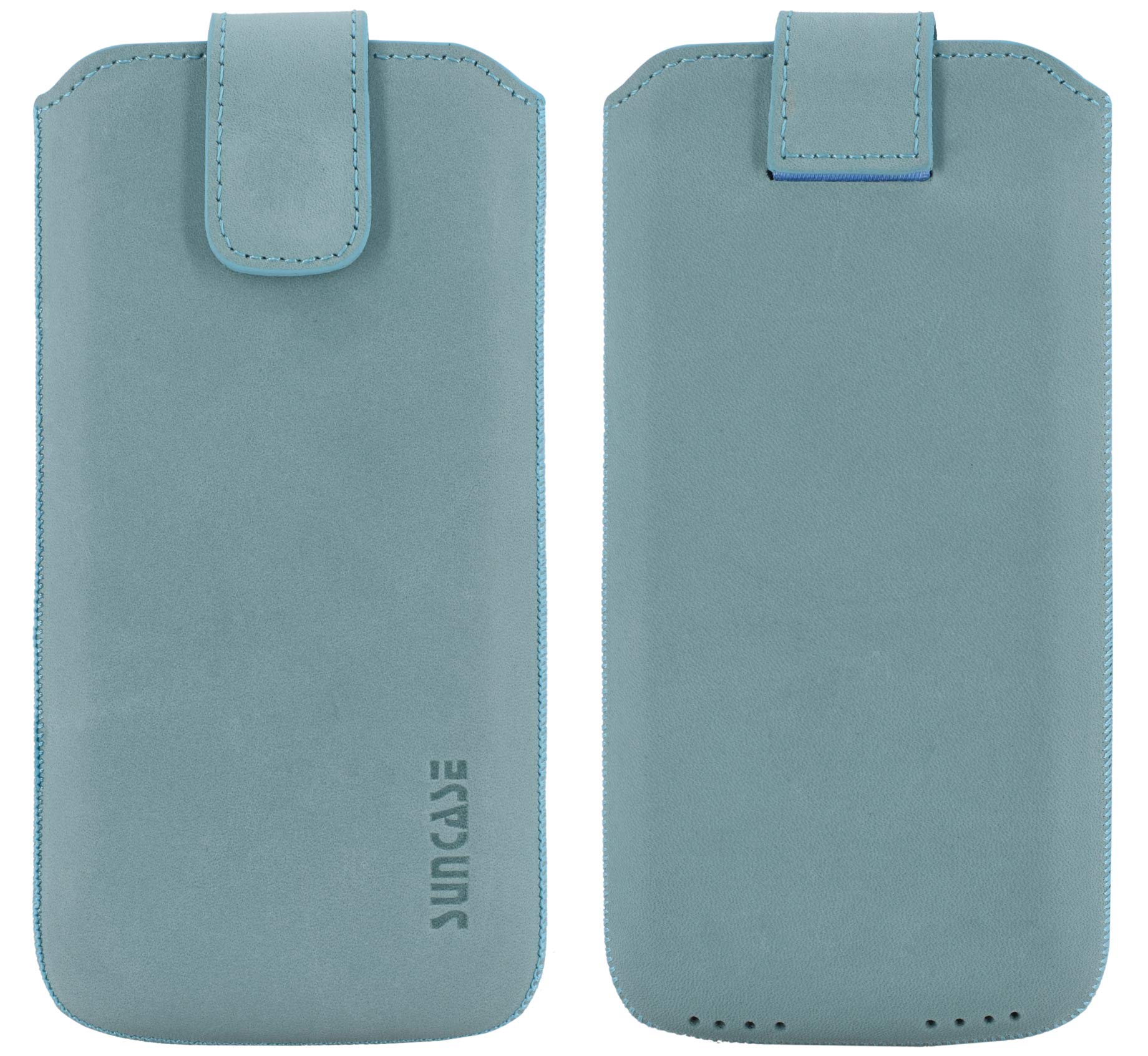 Custodia In Vera Pelle Suncase Per Sony Xperia 5, Realizzata A Mano In Europa, Con Linguetta Di Estrazione, Protezione Antigraffio, Fodera In Velluto, Elegante E Su Misura - 5