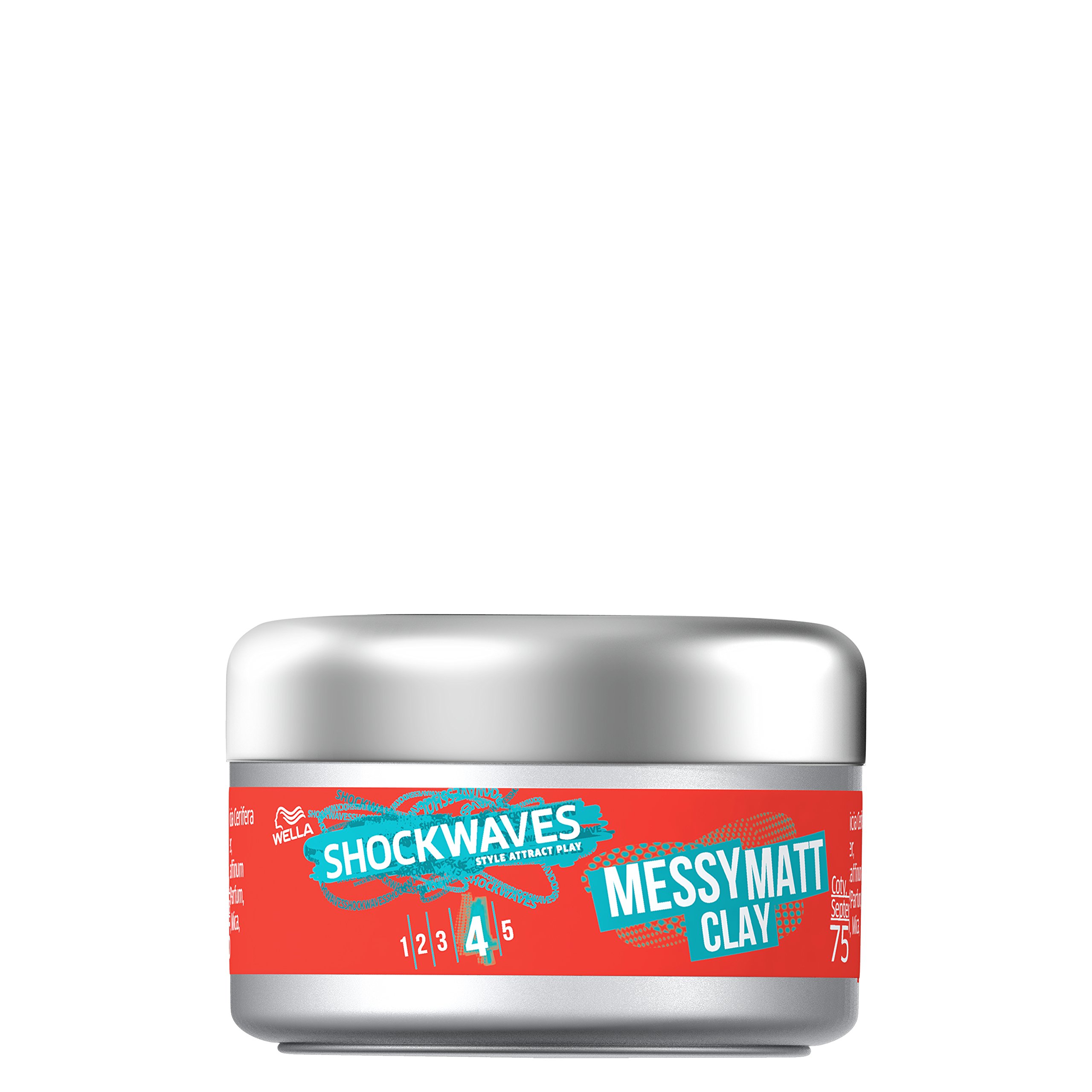 Wella Shockwaves Shockwaves Ultimate Effects Go Matt Clay, 75 ml