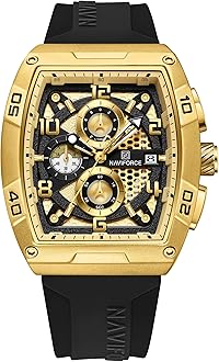 Waterproof Chronograph Sport Rectangle Watch for Men, with Auto Date Women Quartz Wrist Watches, Colorful Silicone Band