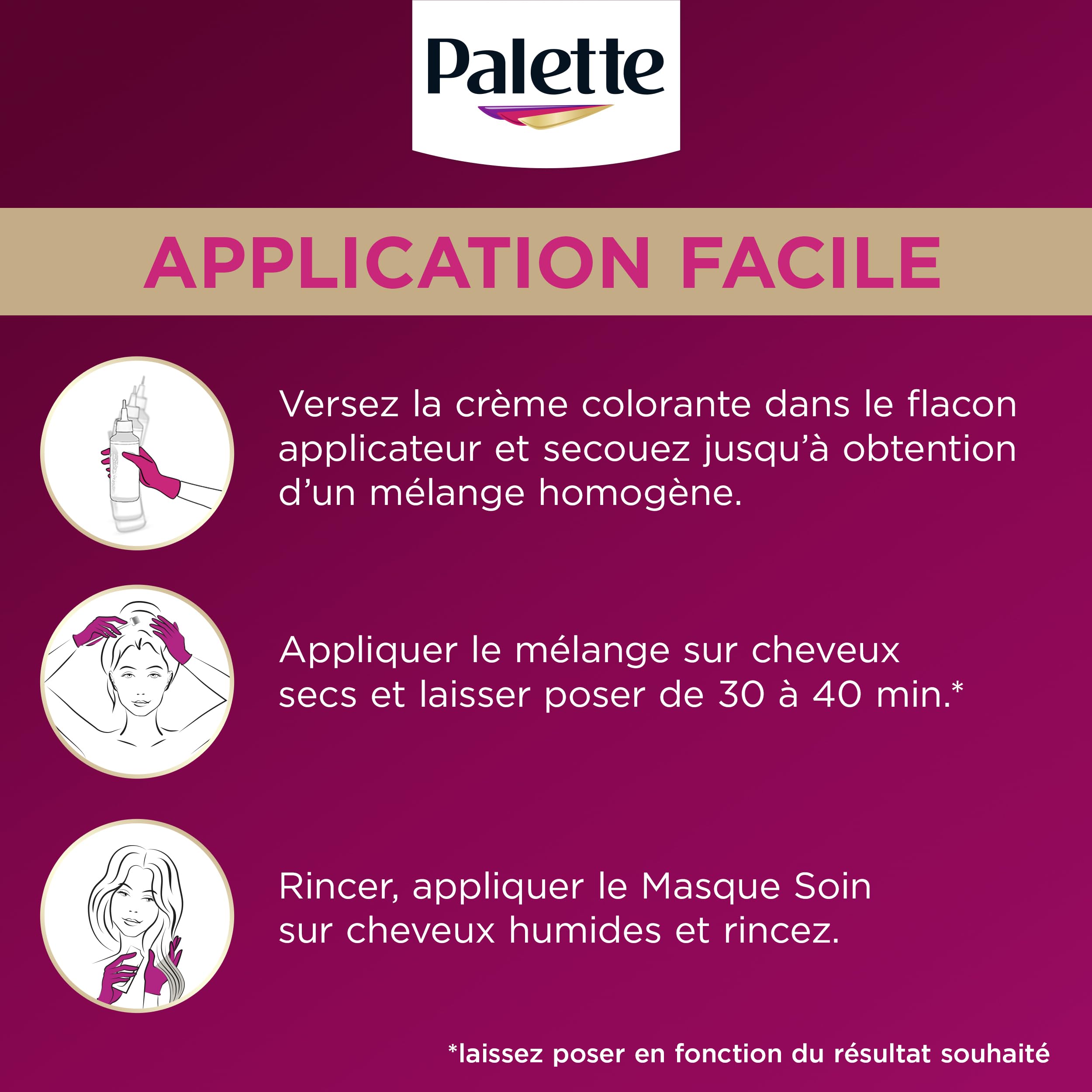 Palette, coloration permanente creme soin, couverture 100% cheveux blancs, couleur longue duree jusqu’a la prochaine coloration, 8.7 (7.7) blond terracotta