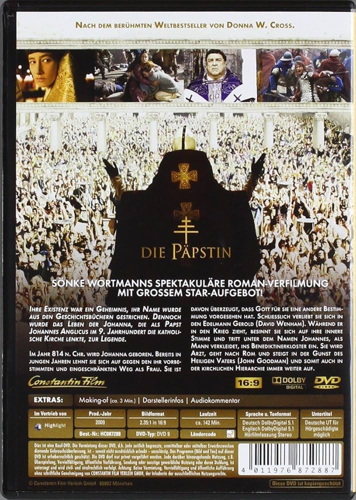 POPE JOAN / Die Päpstin (REGION 2, ENGLISH LANGUAGE: Amazon