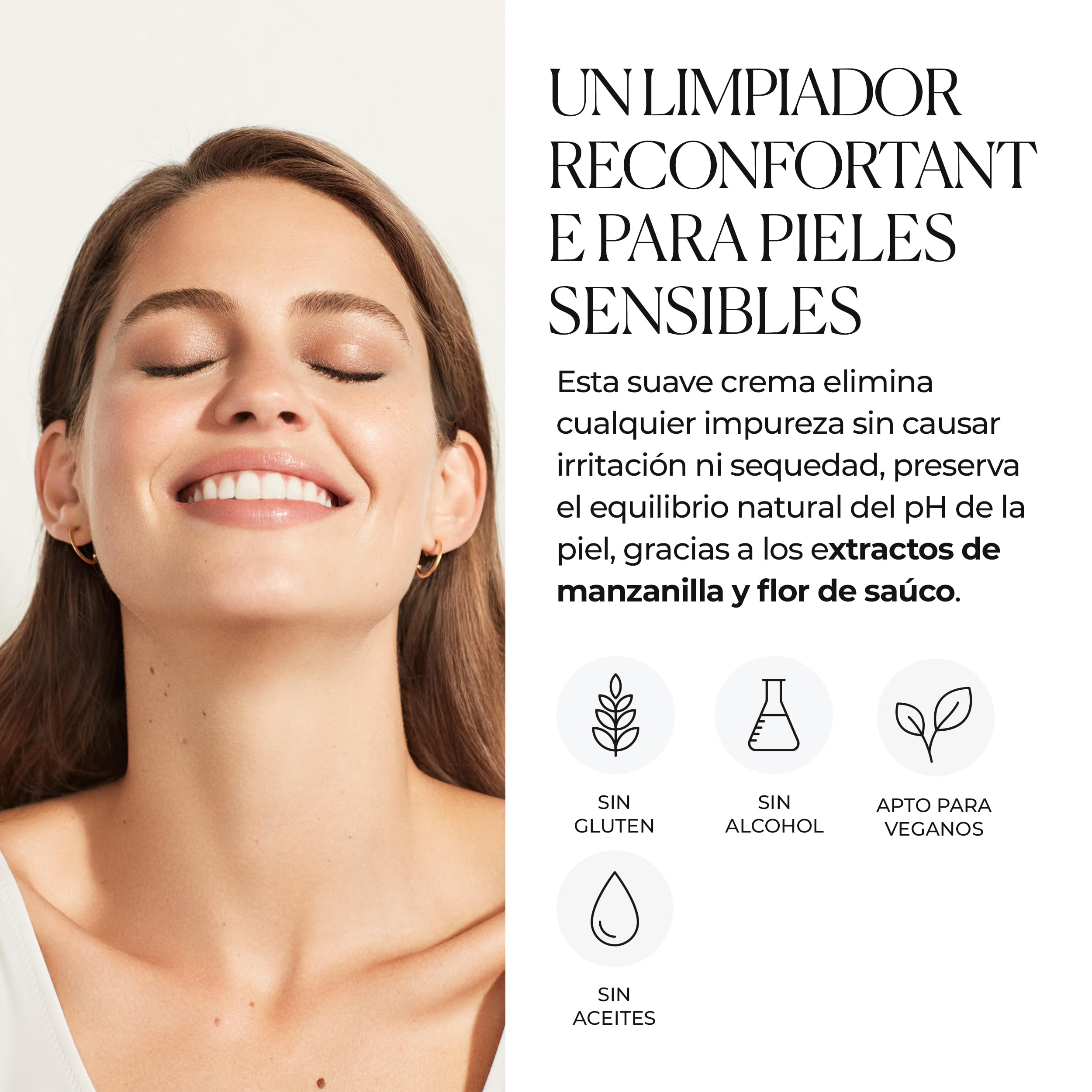 Natura Bissé Tolerance Cleanser | Crema Limpiadora Facial Hidratante Con Extractos de Té Verde, Manzanilla y Flor de Saúco | 150 ml