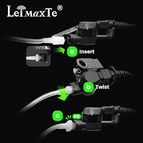 Miniatura 6 de XPR 3500e XPR 3300e Auricular para Motorola Radio XPR3500 XPR3000 XPR3300 con micrófono PTT XPR 3300 3500 Walkie Talkie Auriculares de vigilancia de