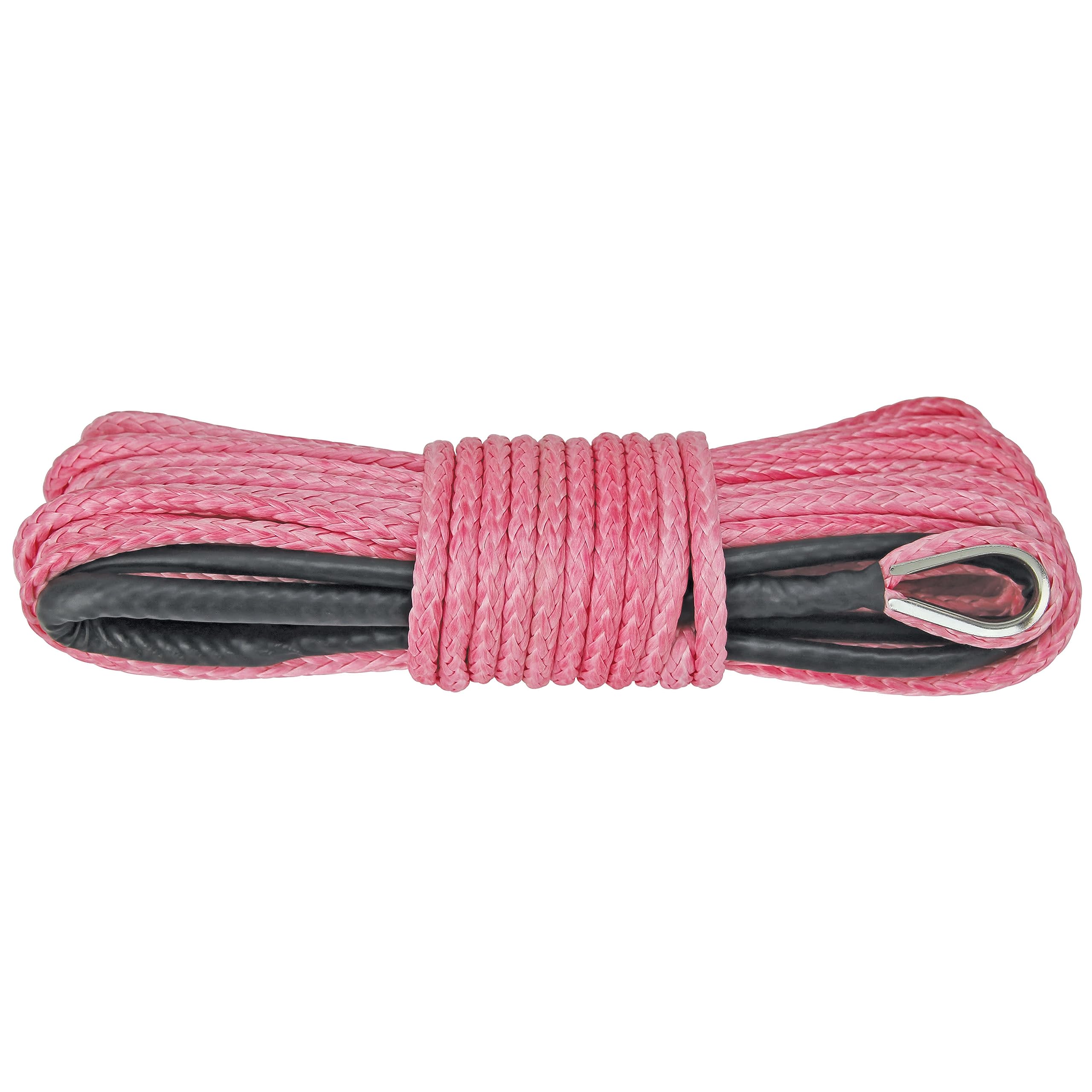Extreme Max Devil's Hair ATV/UTV Winch Rope - 3/16" X 50' Synthetic Rope With 6,000 Lb Strength