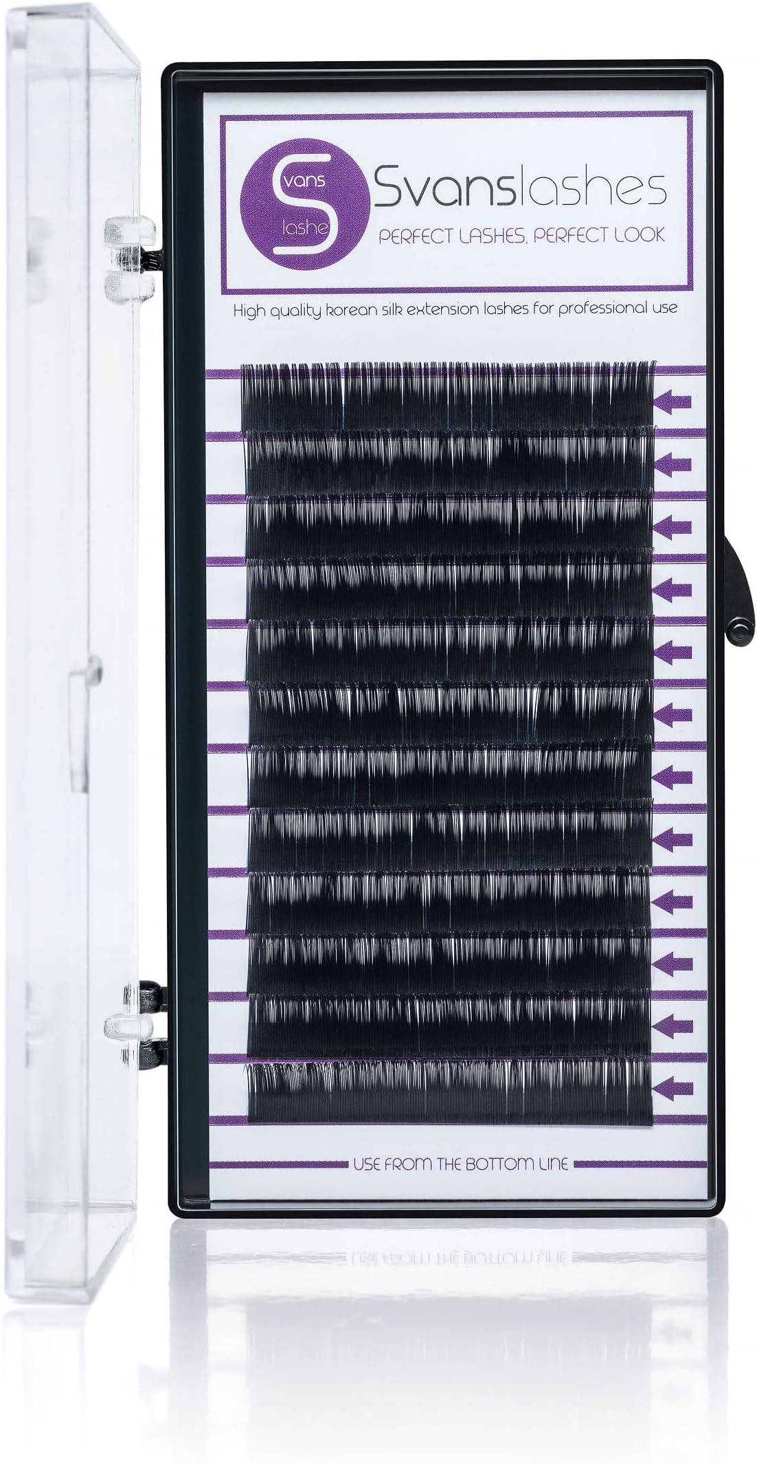 Premium Lashes for Volume Lashing C Curl 0.07 Eyelash Extensions - Pure Korean Silk Lashes 14mm - Choose your length