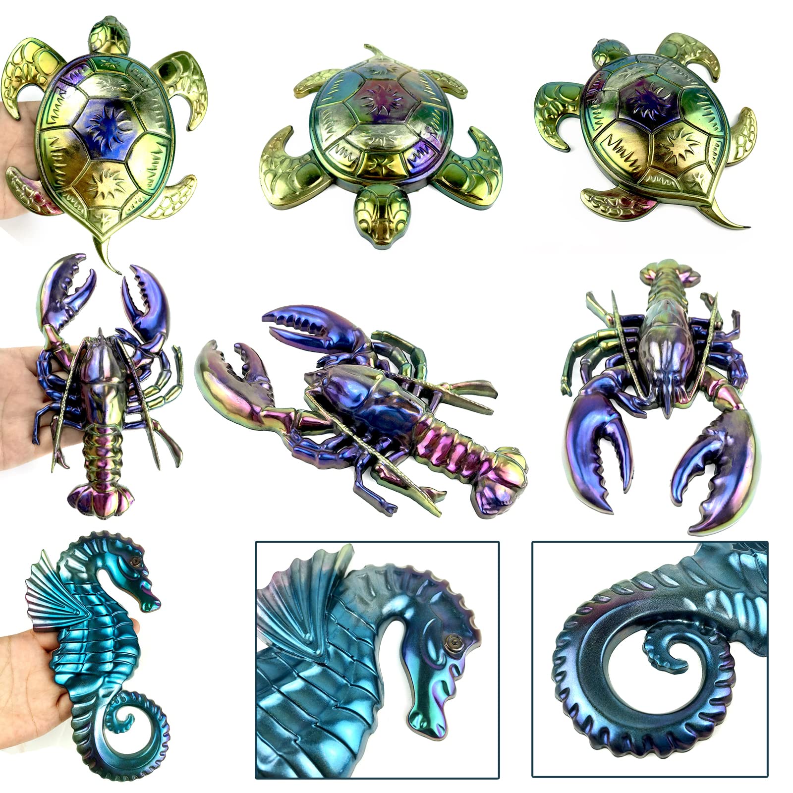 Amazon.com: 3Pcs Sea Animal Resin Molds Silicone Sea Turtles