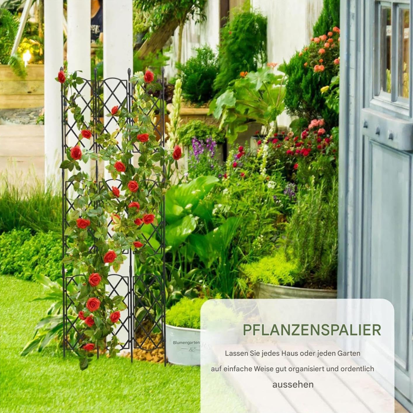 Rankhilfe Für Kletternde Topfpflanzen | Abnehmbarer Zimmerpflanzen Obelisk | Stützgitter Für Topfpflanzen Für Den Innenbereich | für Balkon Terrasse Garten Hinterhof Innenhof sowie