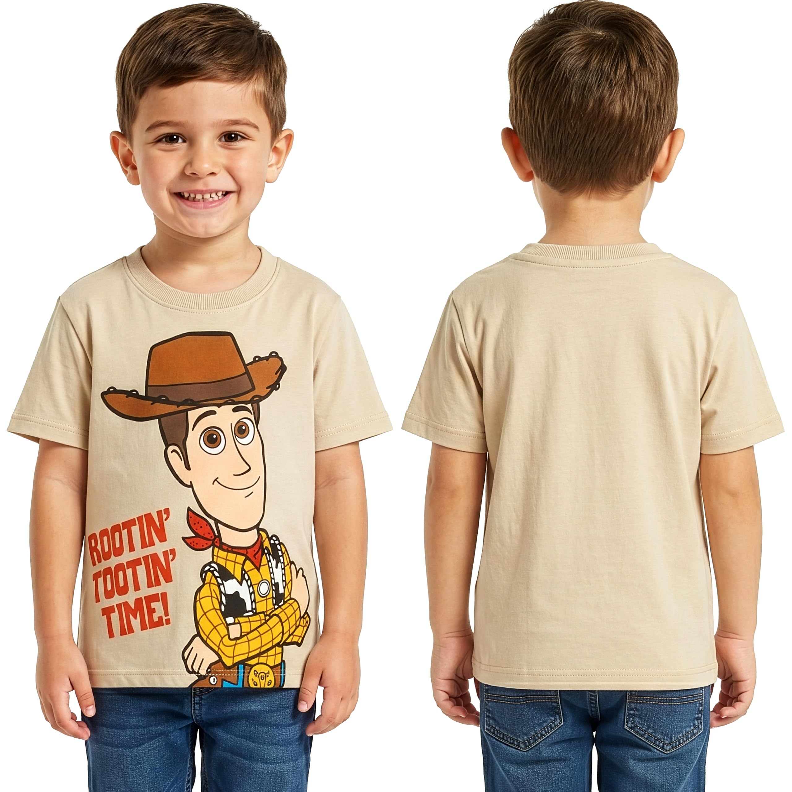 Disney Toy Story Zestaw 3 Koszulki Dla Chłopców, Koszulka Dziecięca Buzz Lightyear I Woody, Odzież Chłopięca