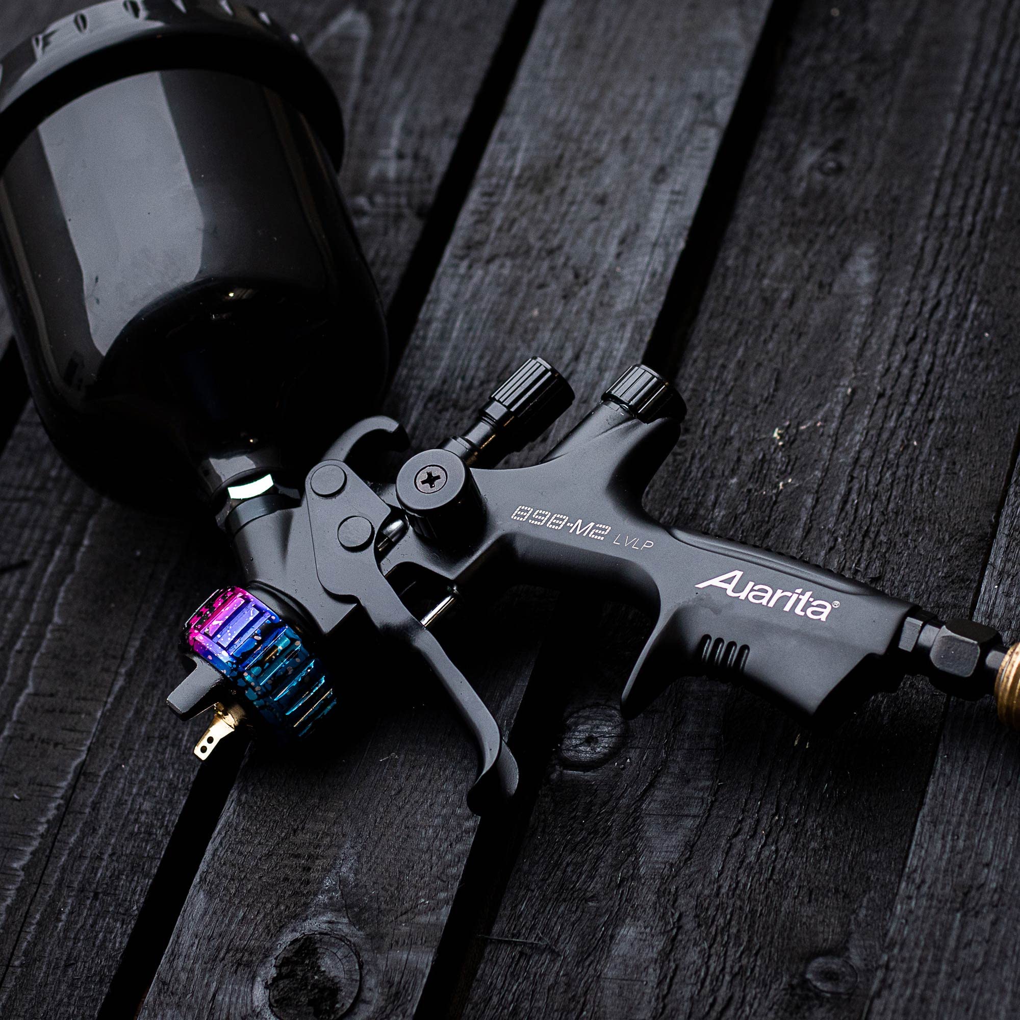 Pistolet à Peinture AUARITA buse 1.4 LVLP 898-M2 Corps Teflon