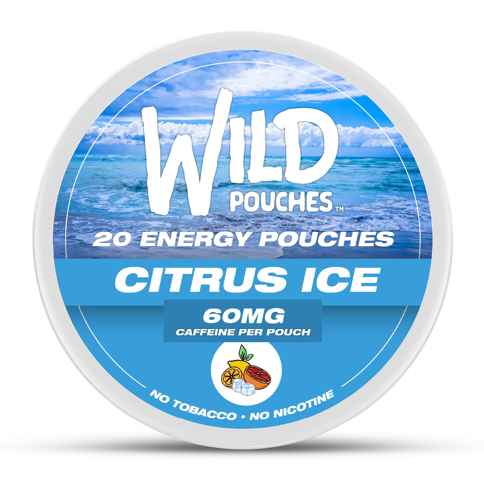 Amazon.com: Wild 60mg Caffeine Pouches Nicotine Free Citrus Ice