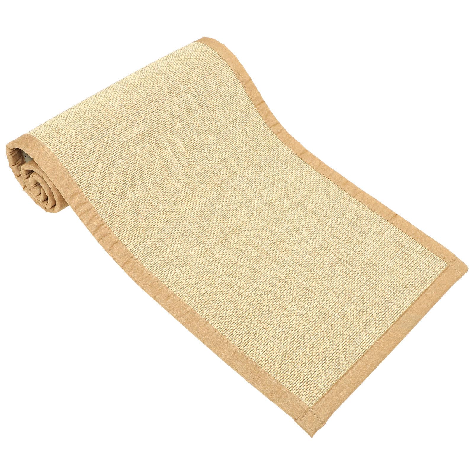 GALPADA Estera Cojín de Suelo Rectangular de Bambú y Algodón Lino de Tatami Japonesa Superficie Suave sin Rebabas para Descanso Hogar y Sala de Descanso