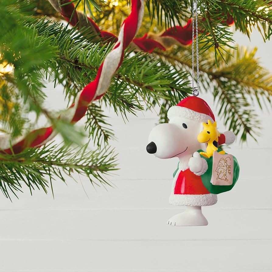 Hallmark PEANUTS SNOOPY サリー クリスマスオーナメント Mini Peanuts® Winter Fun With Snoopy Ornament, 1