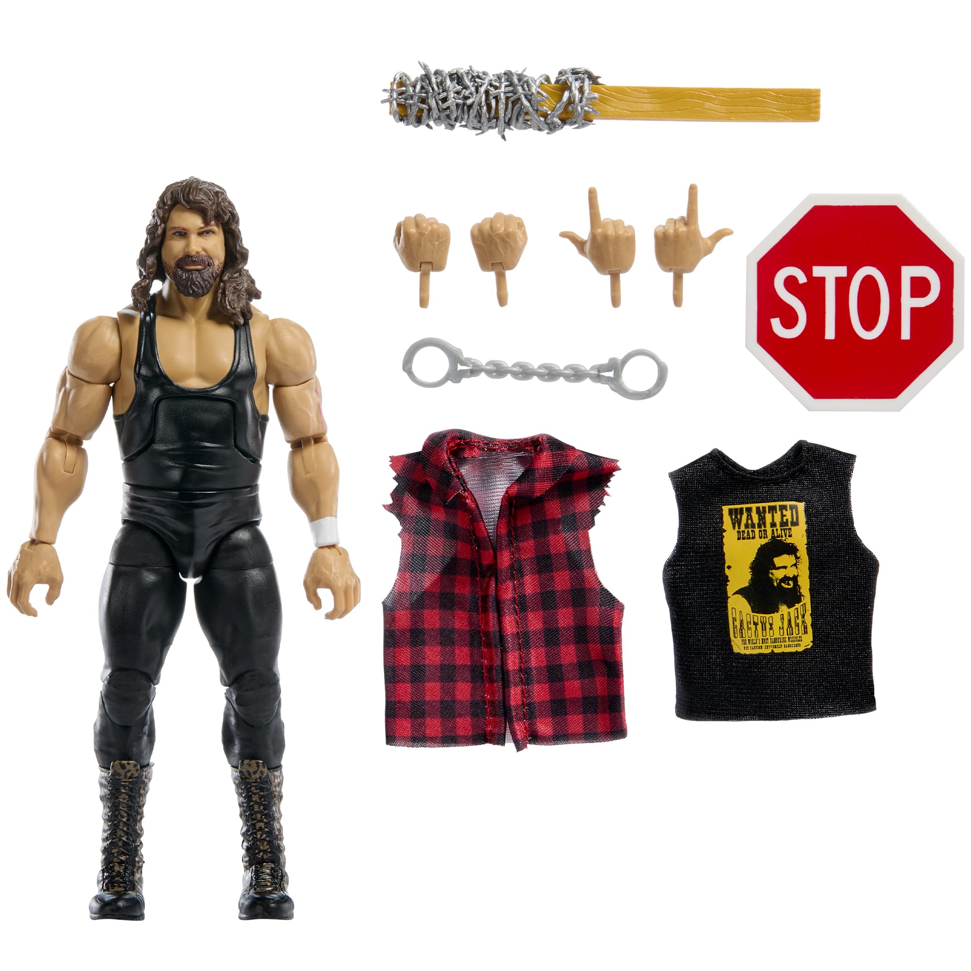 Amazon.com: WWE Cactus Jack (Barbed Wire 2x4) from The Vault
