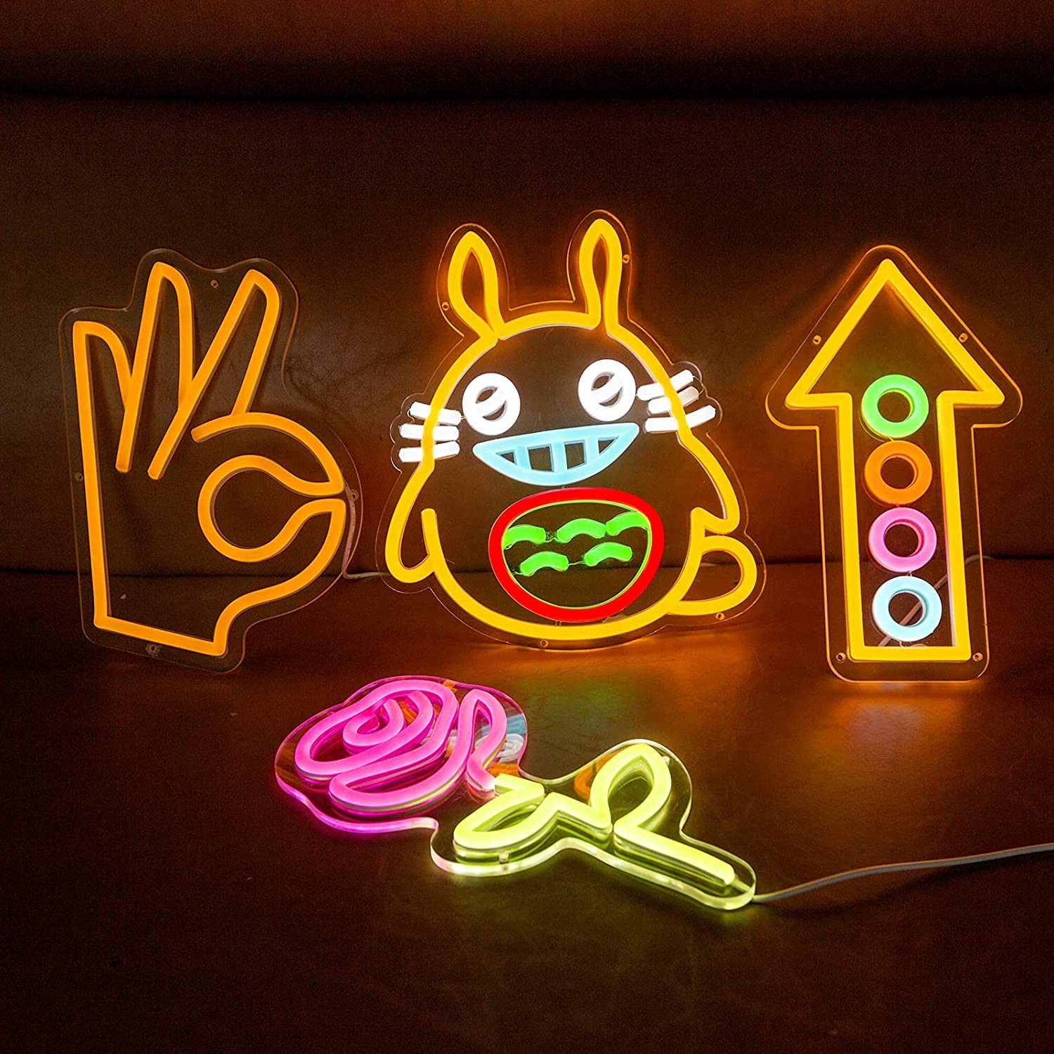 Amazon.co.jp: 矢印ネオンサイン LED ナイトライト アクリル ネオン