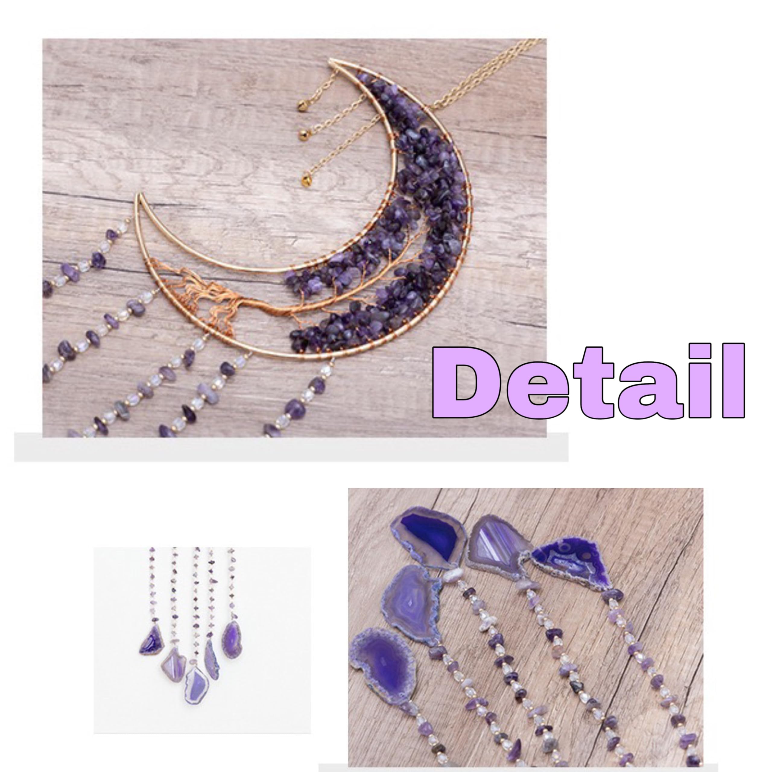 Attrape-rêves arbre de vie cristaux de lune violette agate naturelle décoration murale yoga fenêtres jardin intérieur