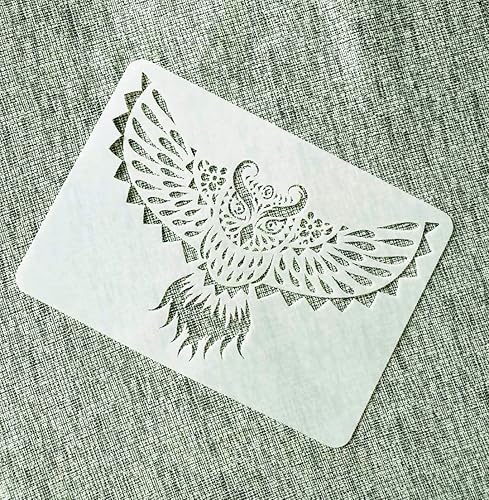 Miniatura 6 de Plantillas de animales para pintar sobre madera, tela, paredes, aerógrafo y más  Plantilla Mylar reutilizable (búho)