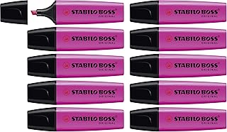 STABILO Marcador fluorescente BOSS ORIGINAL - Caja con 10 unidades color lila
