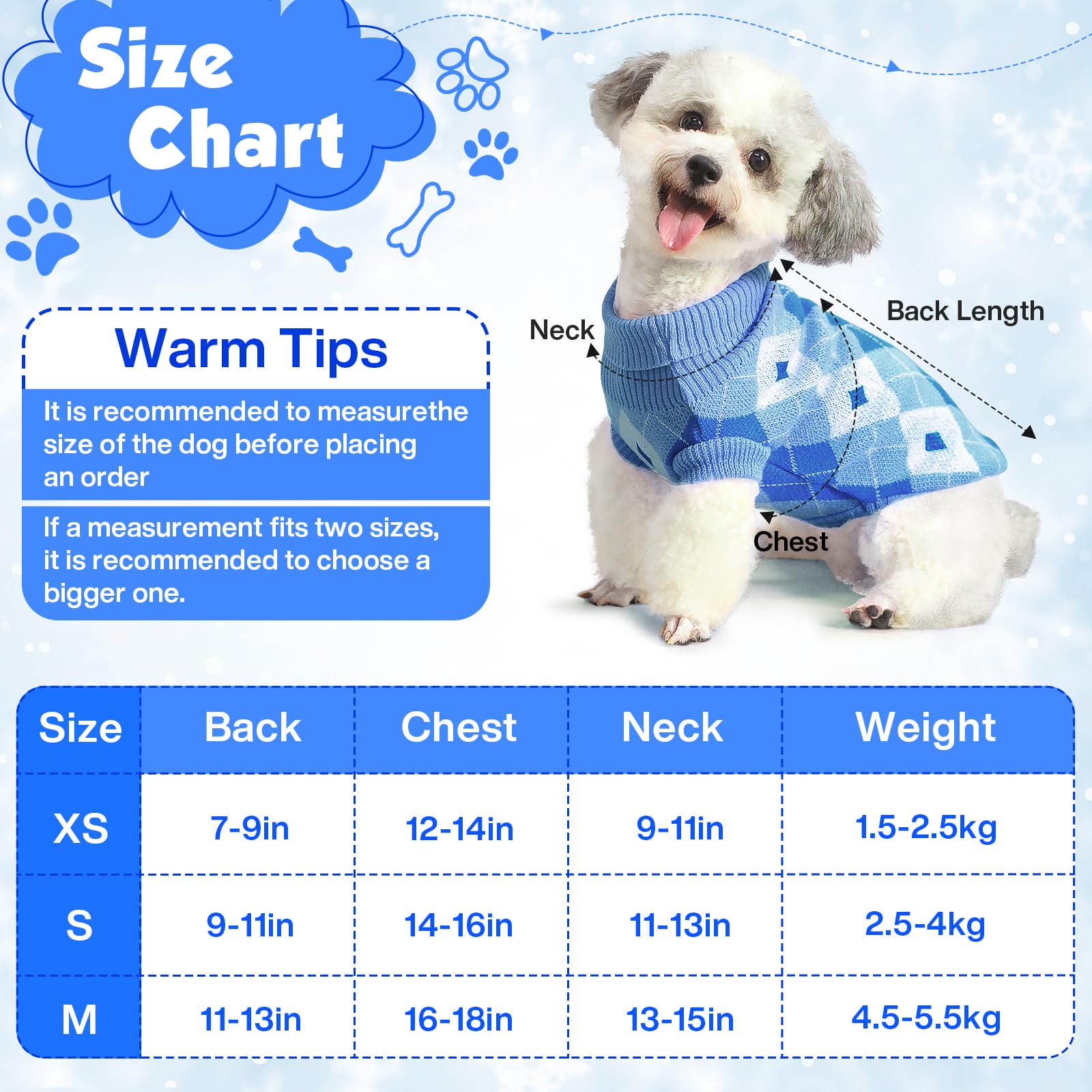 7CDXD Dog Jumpers, Dog Jumpers Small, Dog Sweater - Image 4