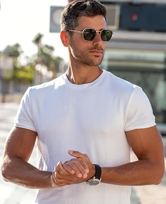 Classic Men's Short Sleeve Cotton Undershirts | Crew Neck T Shirt - Multi & Bulk Wholesale Packs
