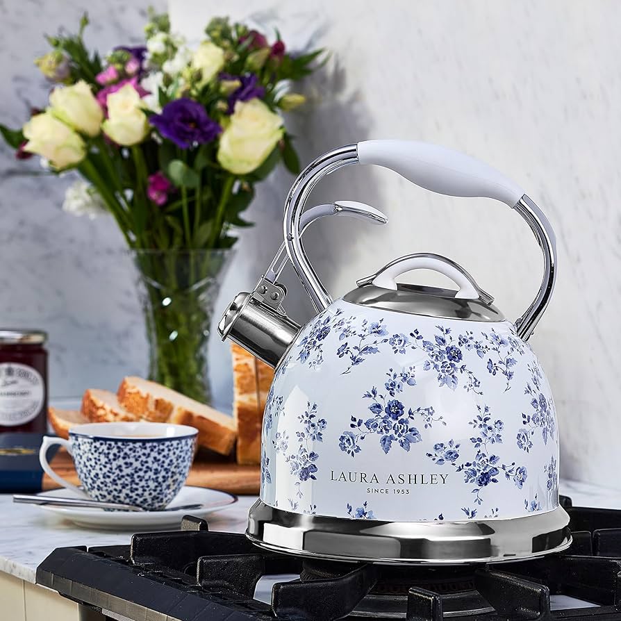 Amazon | Laura Ashley 3L 笛吹きティーケトル - ステンレススチール Amazon | Laura Ashley 3L 笛吹きティーケトル - ステンレススチール