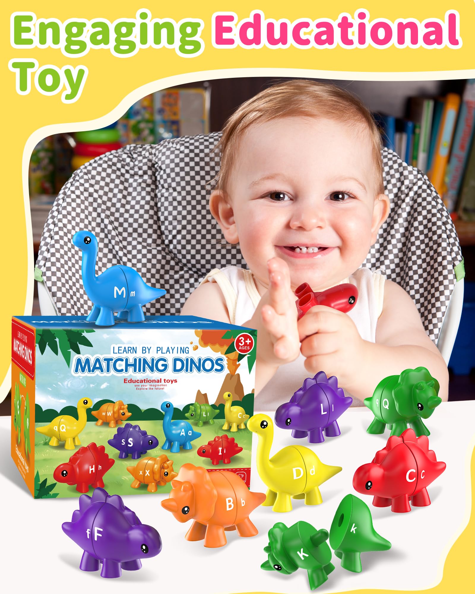 Dinosaur Alphabet Toys for Kids - Learn ABC! -4
