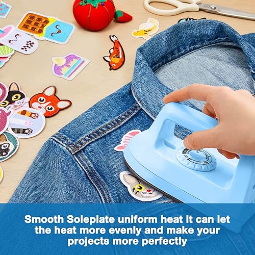 Miniatura 4 de Mini plancha para manualidades, acolchado, plancha de viaje, plancha para el hogar, suministros de planchado fácil, mini plancha eléctrica, mini