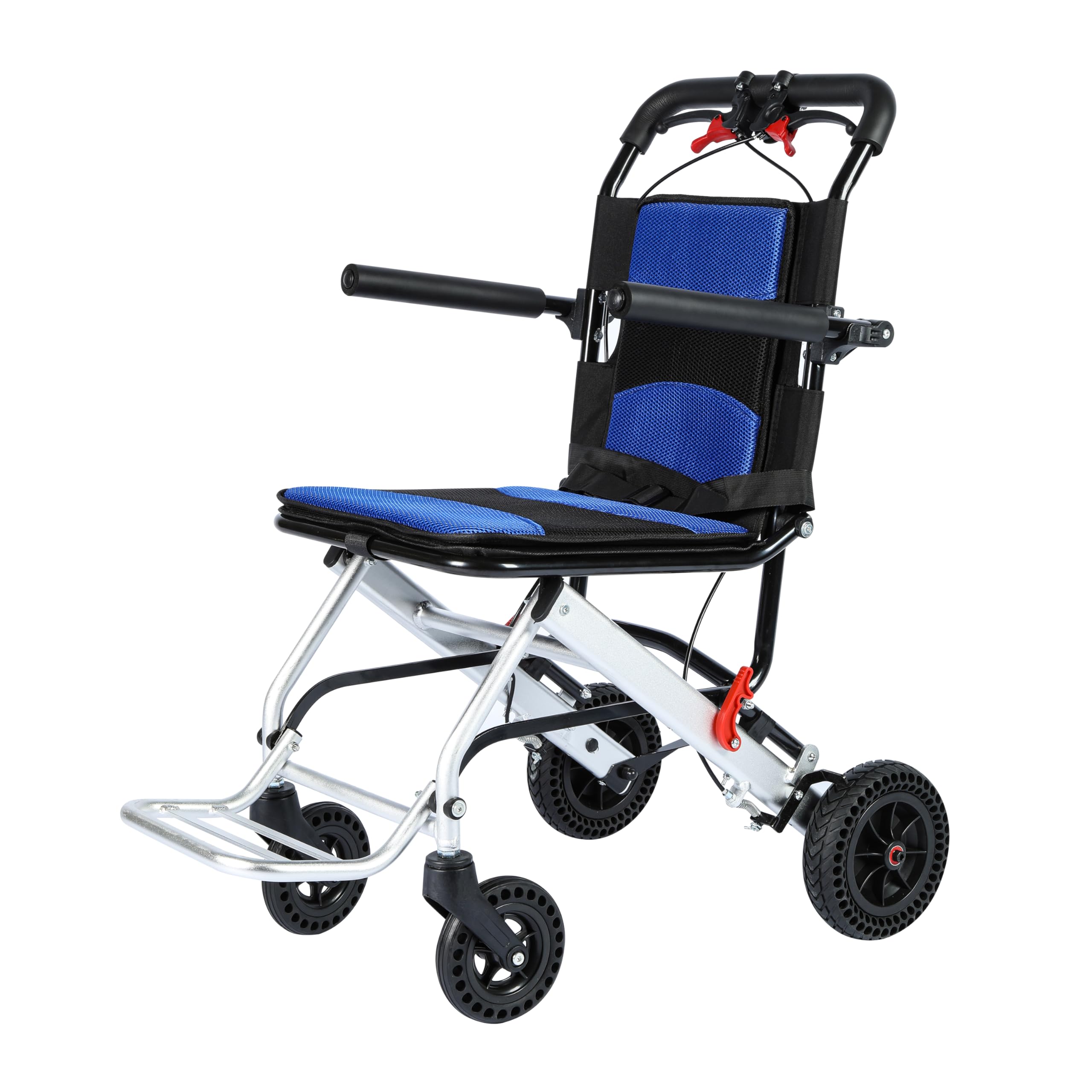 Amazon | UGT 介助型車椅子 軽量 アルミ製 折りたたみ式 収納ポケット 