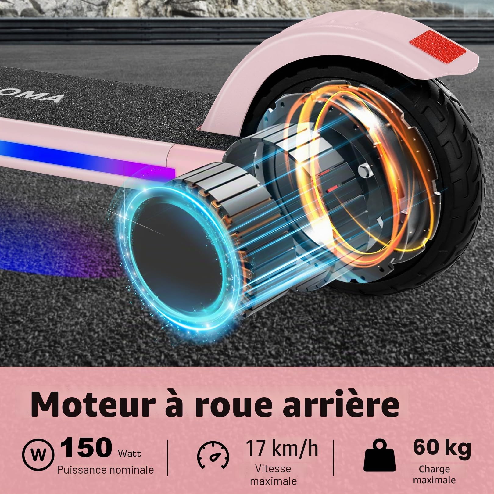 Caroma E35 Pro Trottinette électrique Jeunesse Unisexe