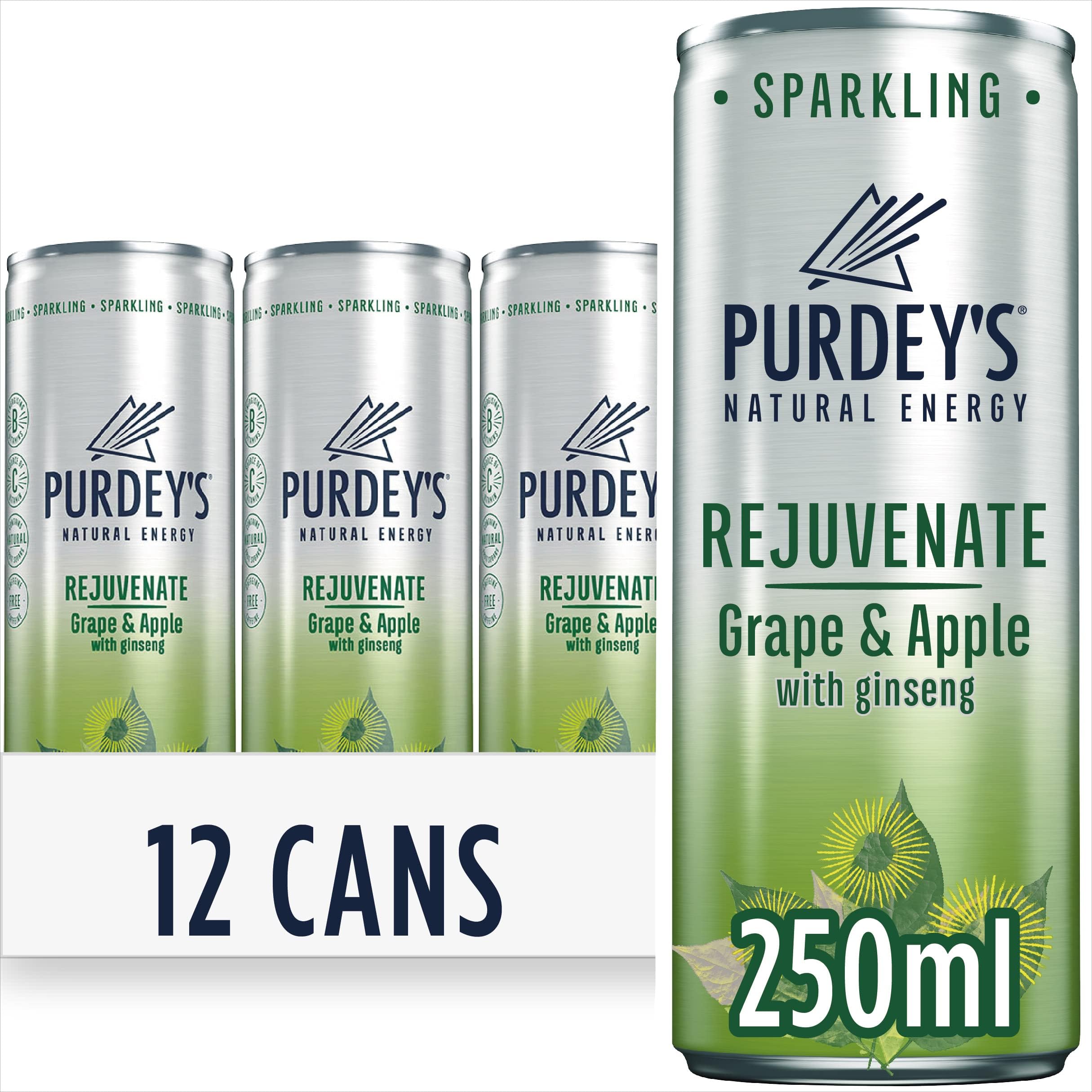 Purdeyโs Rejuvenate Natural Energy Drink 12 x 250 ml Cans