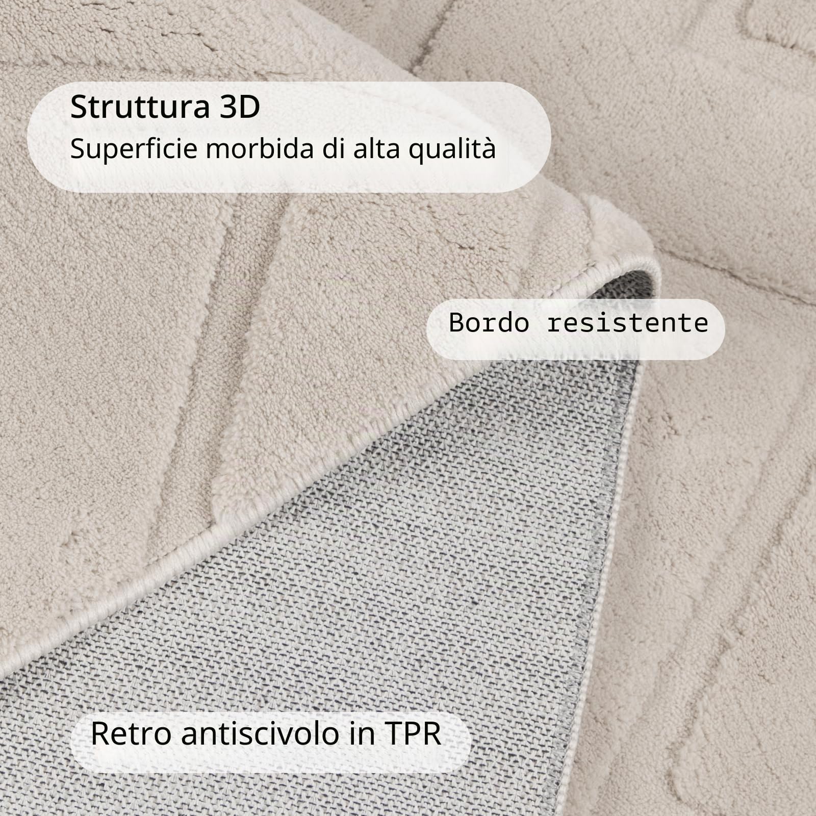 Famibay Tappeto Salotto 160x230 Bianco Moderno Grande Tappeto Lavabile In Lavatrice Pelo Corto Morbido Antiscivolo Tappeti Soggiorno Camera Da Letto Sala Pranzo Arredamento Casa