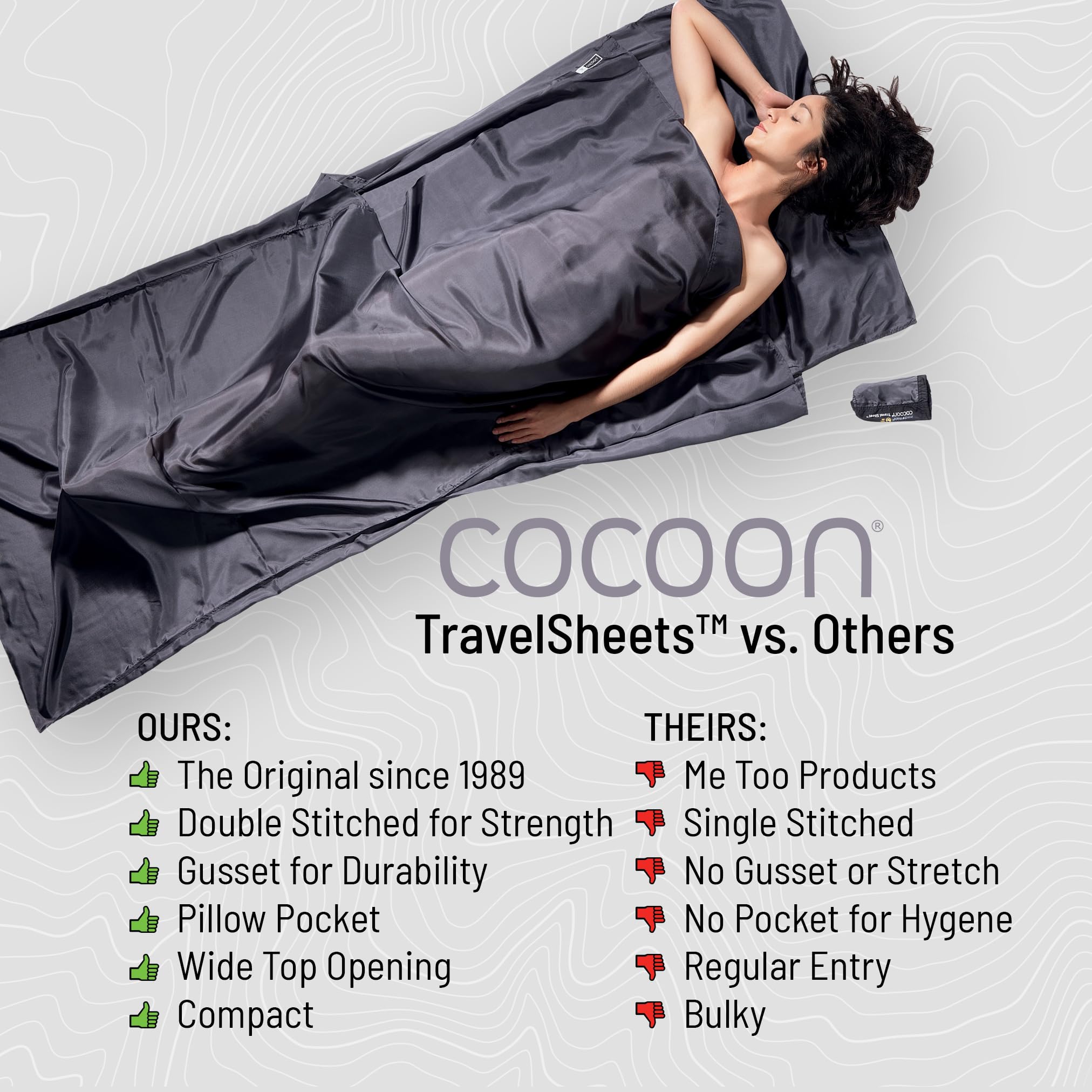 アウトドア寝具 Cocoon Travel Sheet Cocoon Silk Travel sheet / コクーン シルクトラベルシーツ