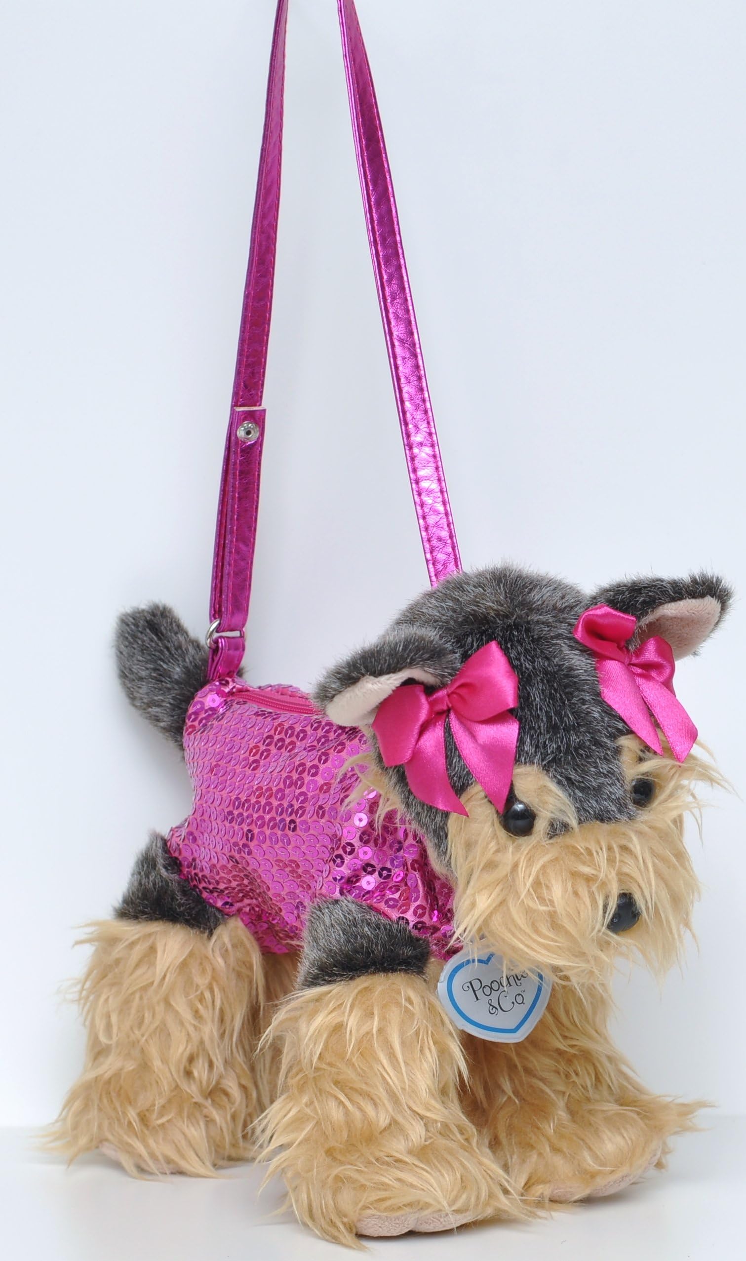 Poochie & Co. Yorkie Cutie Dog Handbag (Fucsia)