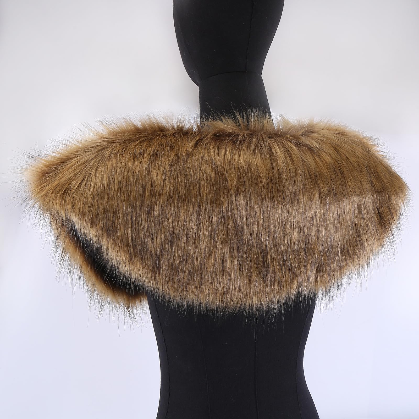 Asudaro Mantello vichingo da uomo con pelliccia sintetica – collo a spalla per costume da guerriero medievale, colletto in pelliccia sintetica, guerriero vichingo, coprispalla da uomo