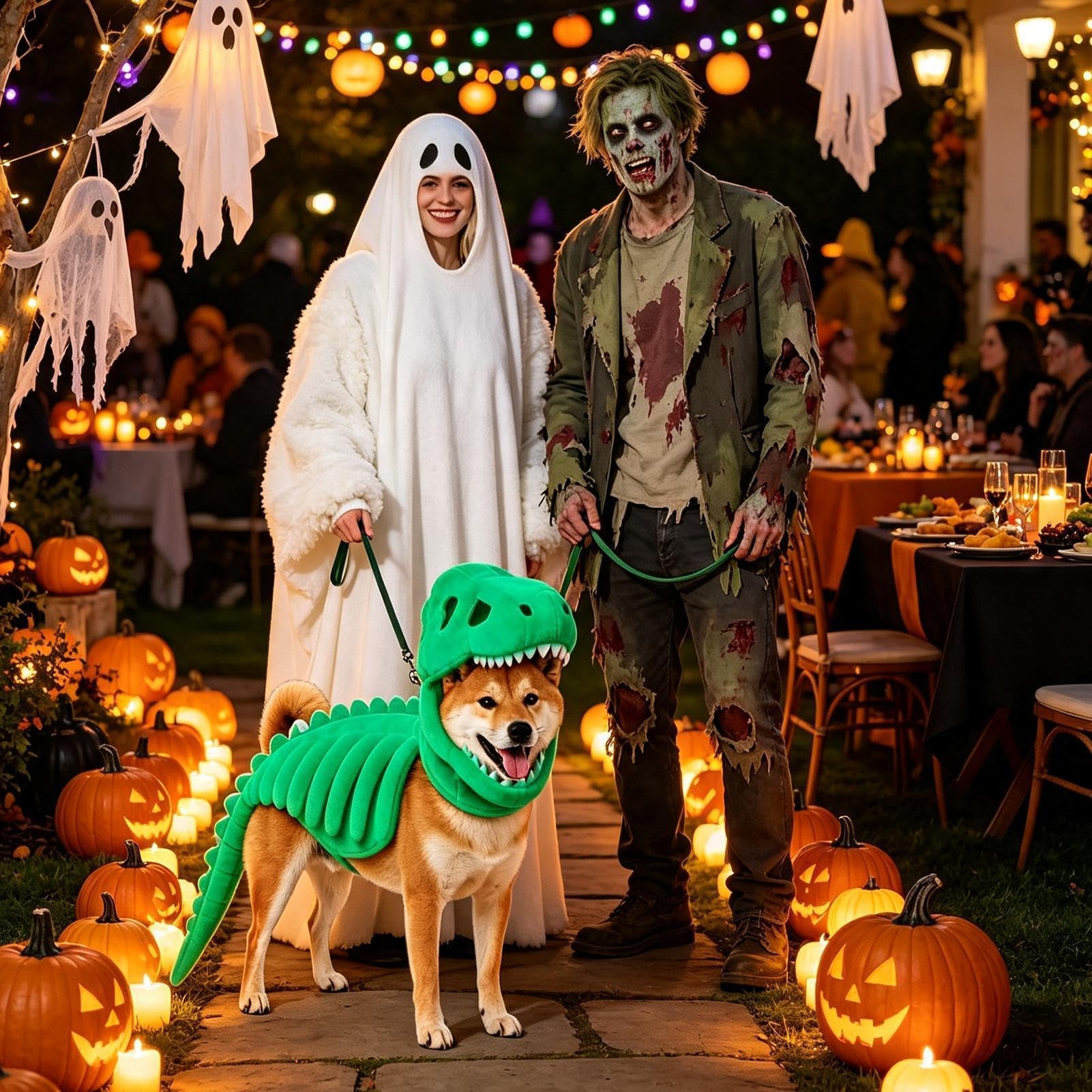Costume Halloween Da Scheletro Per Cani Divertente Outfit Party Cosplay A | Costumi Divertenti Per Cani Per Spettacoli Festival Teatro Esibizioni Feste Vacanze Ballo Mascher